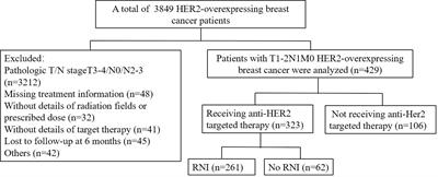 De-escalated radiotherapy for HER2-overexpressing breast cancer patients with 1-3 positive lymph nodes undergoing anti-HER2 targeted therapy